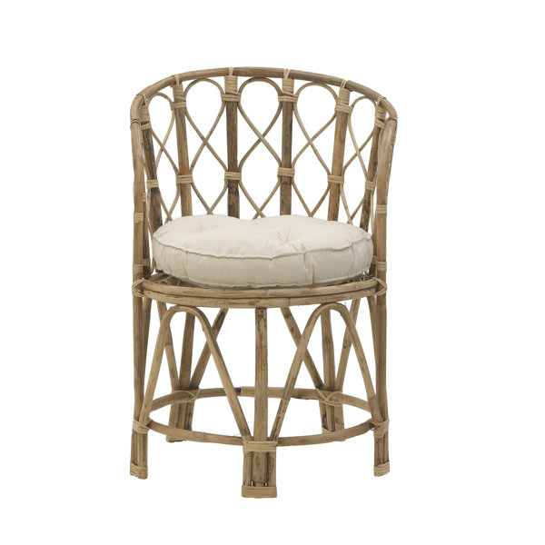 Bay Isle Home BAMBOO CHAIR WITH CUSHION NATURAL 53?51?77 Wayfair.co.uk